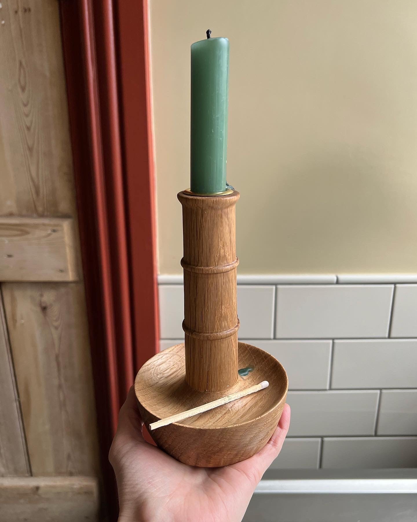 Bohome Turned Candle Holders
