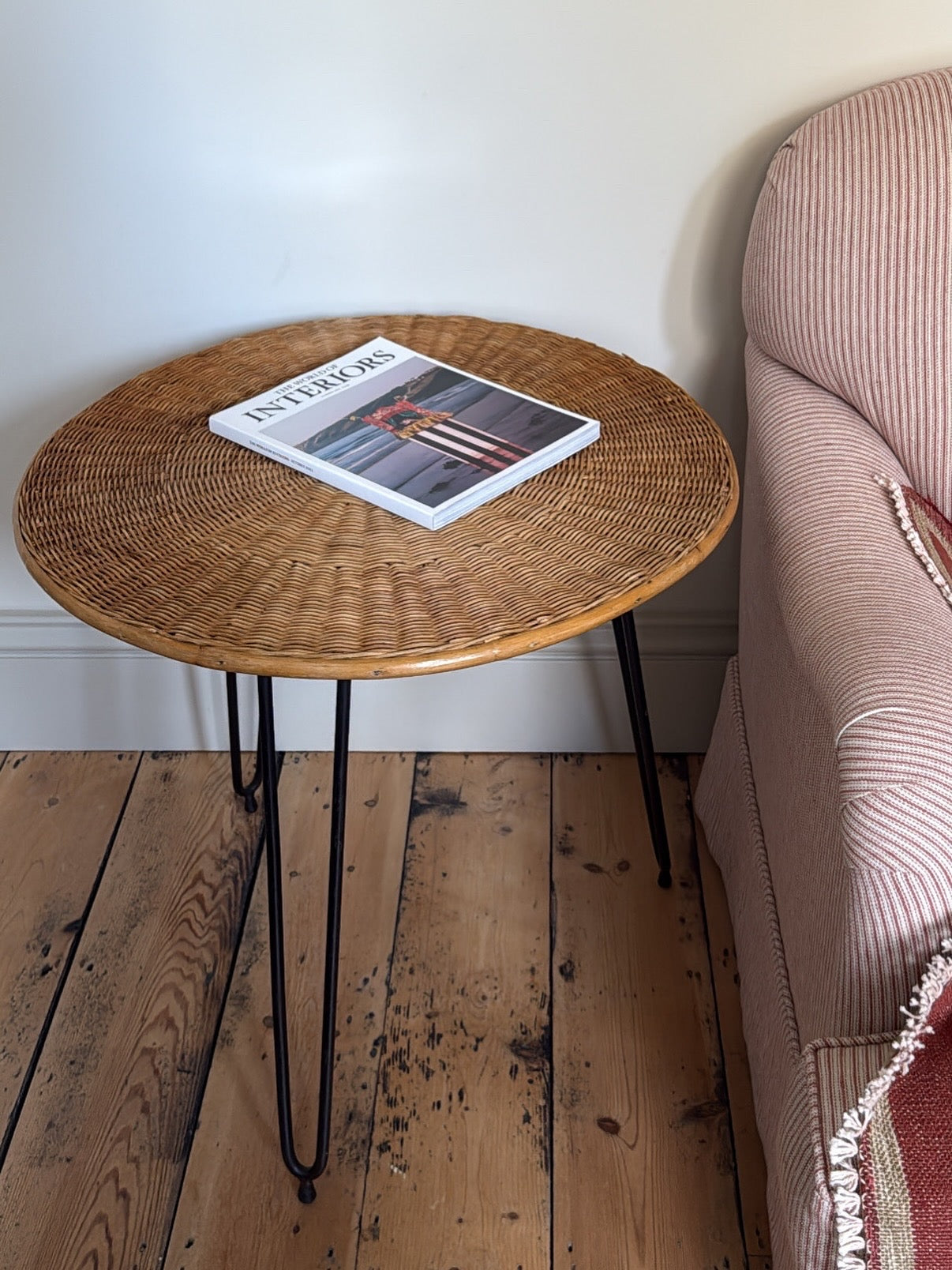 Vintage Rattan Table