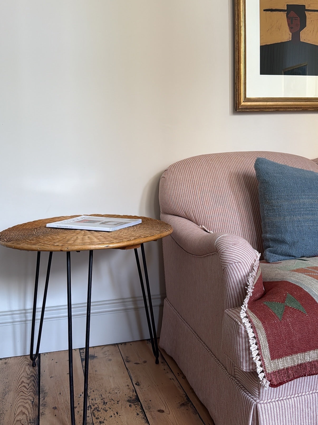 Vintage Rattan Table