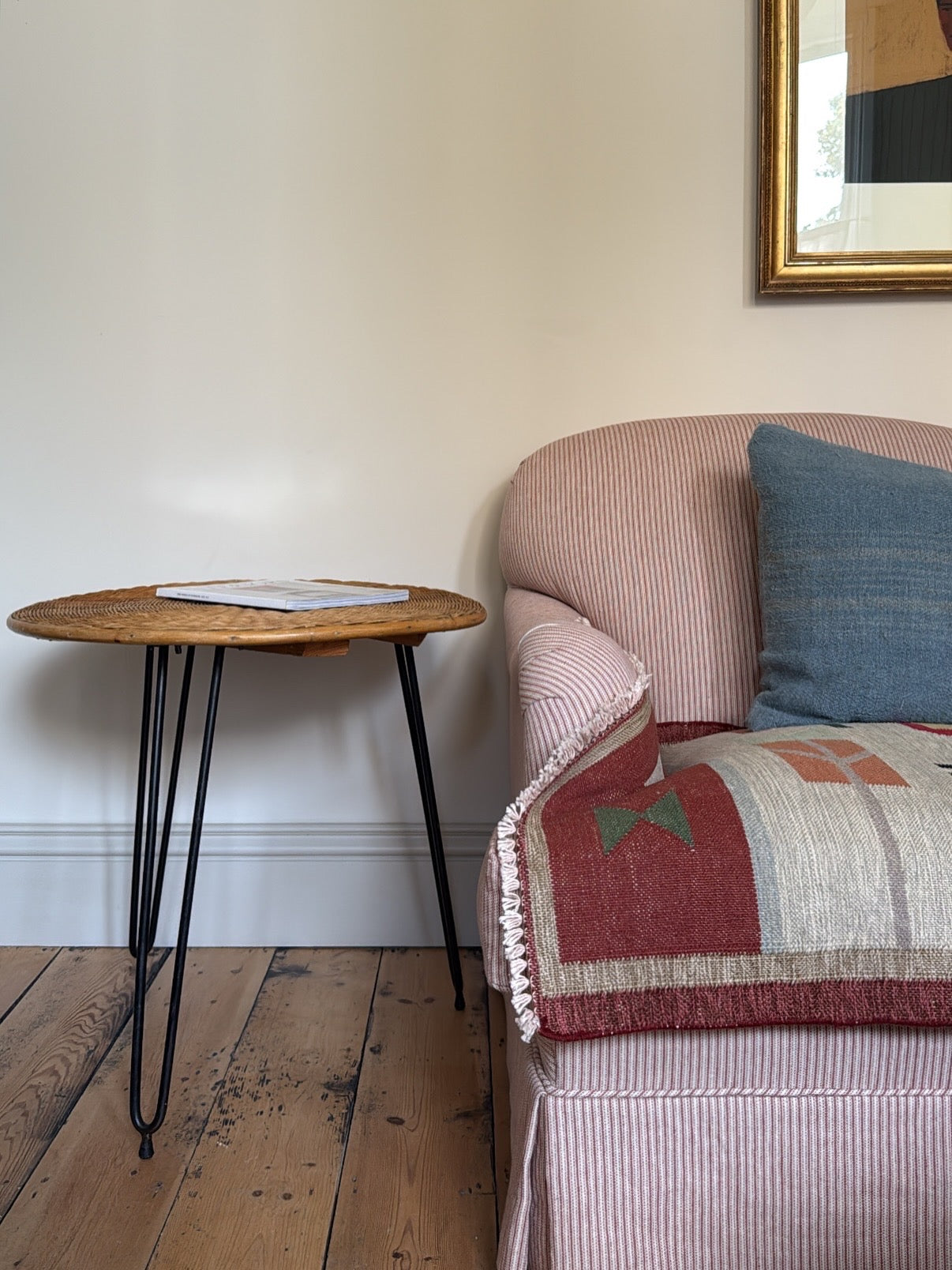 Vintage Rattan Table