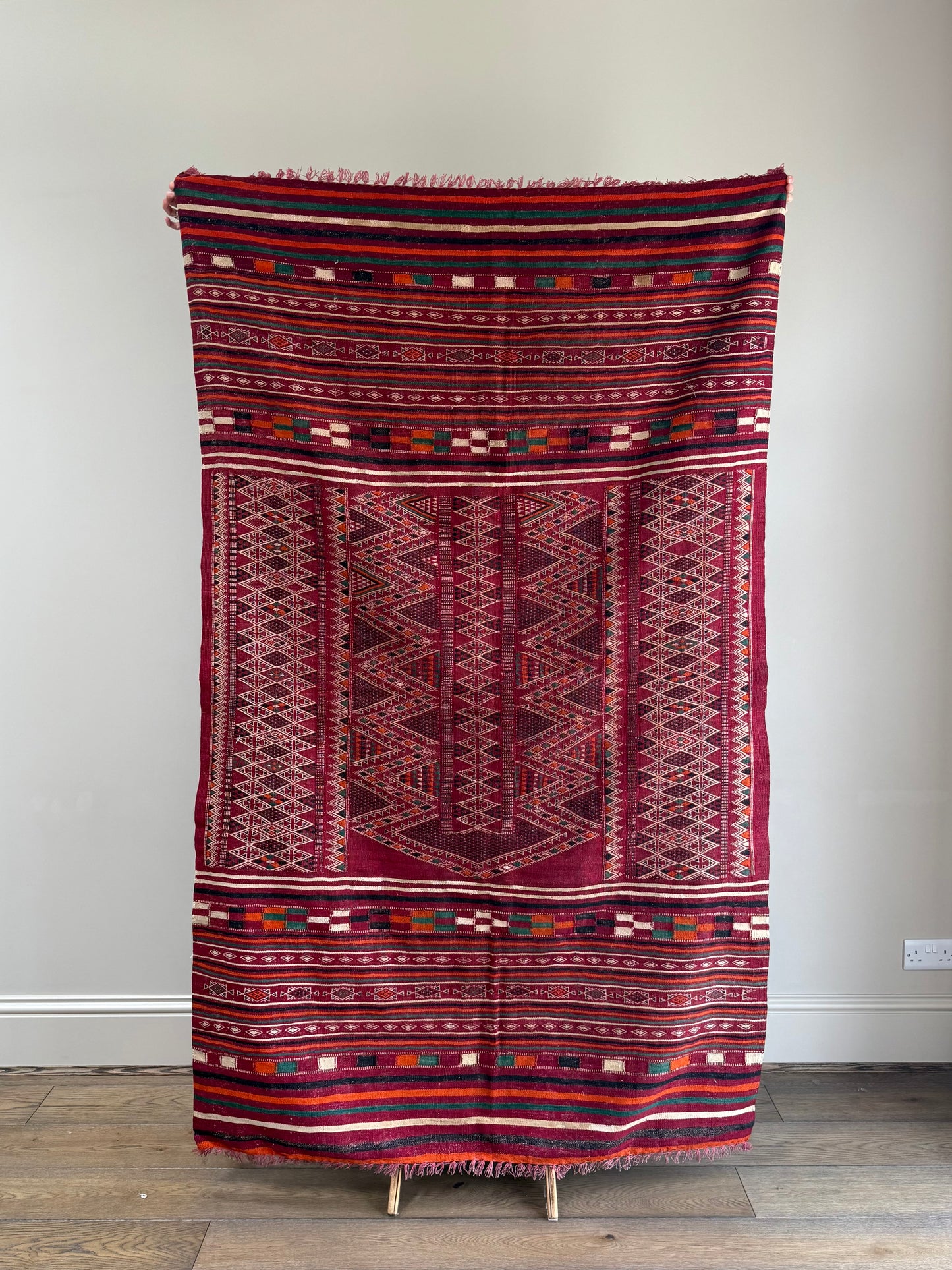 Vintage Embroidered Rug