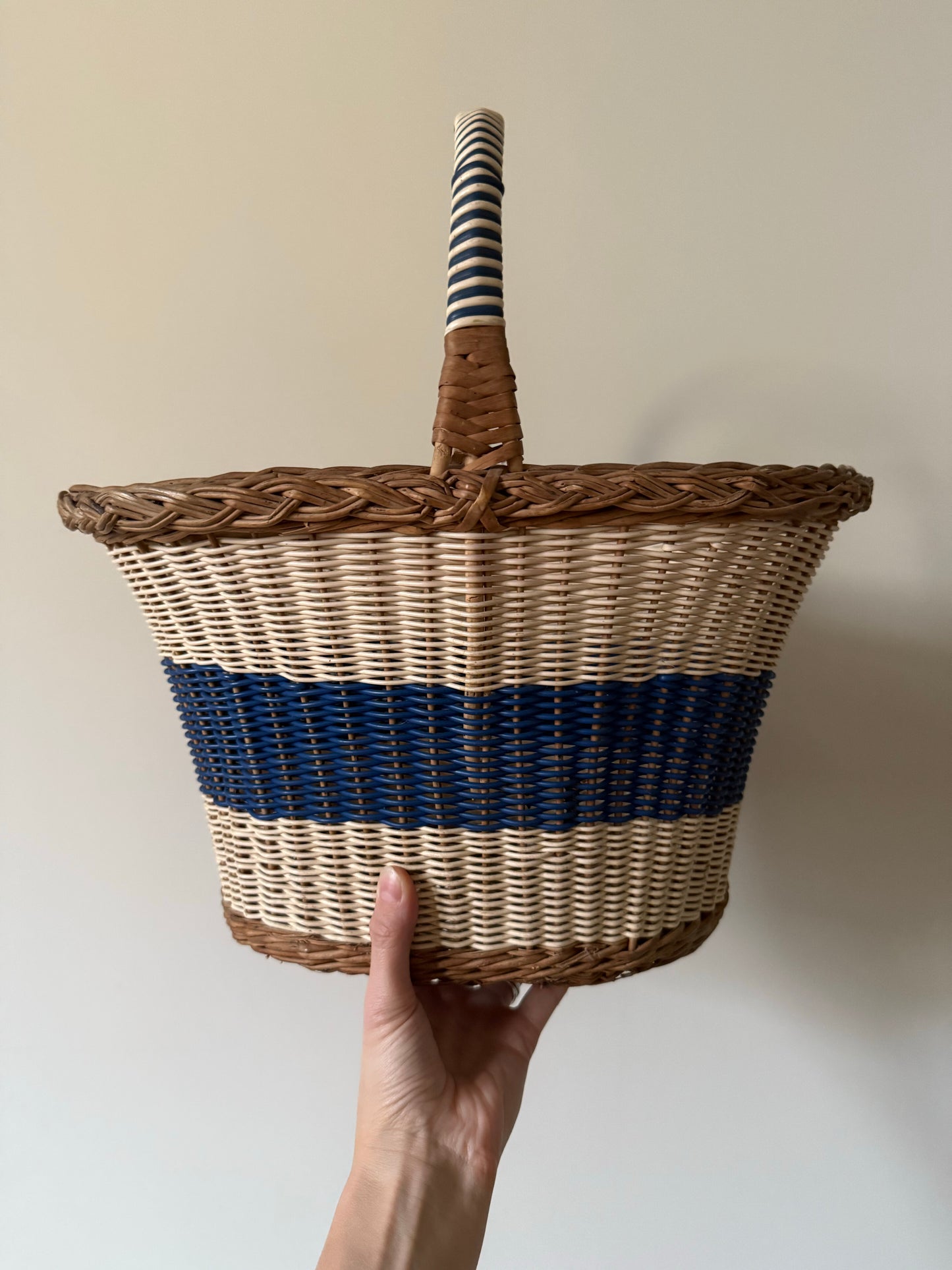 Vintage Stripe Basket
