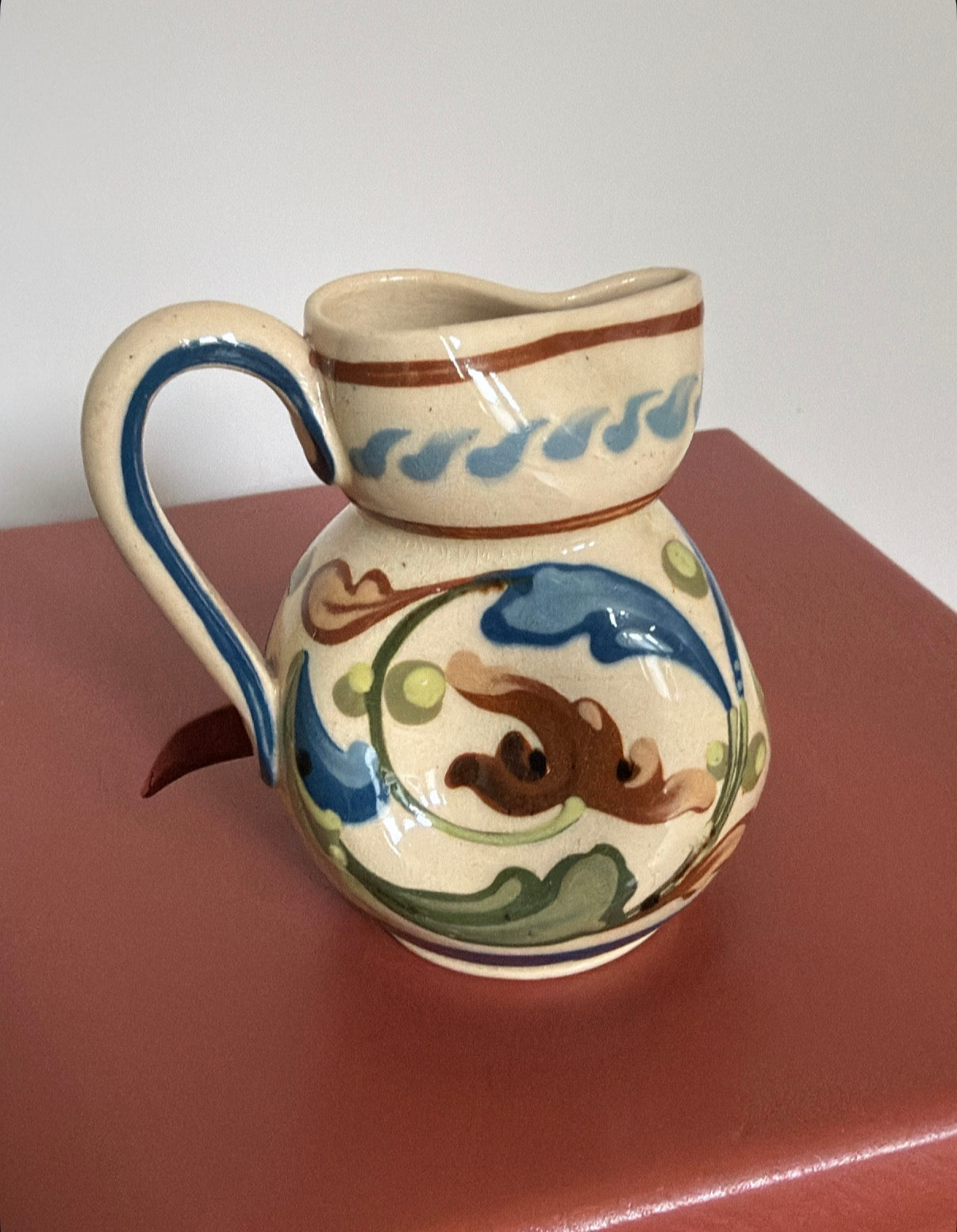 Hand Painted Milk Jug