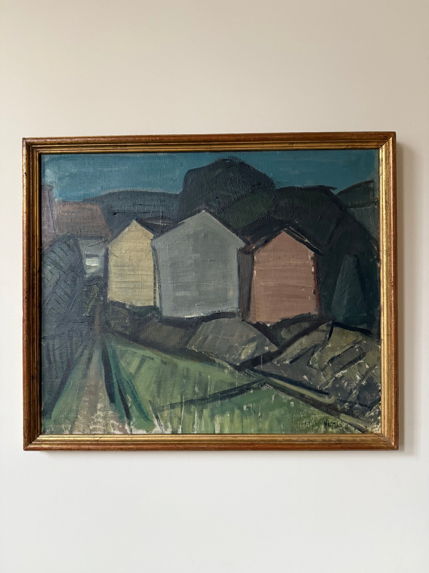 Vintage Abstract of Houses