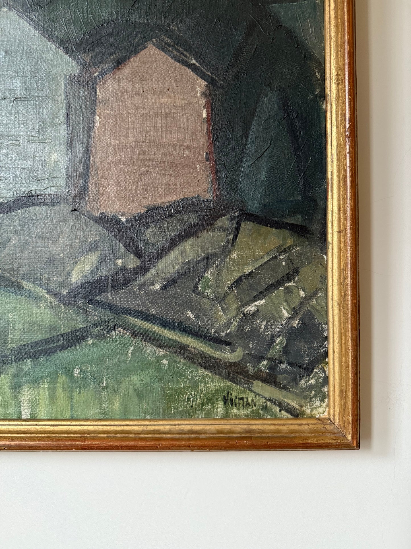 Vintage Abstract of Houses