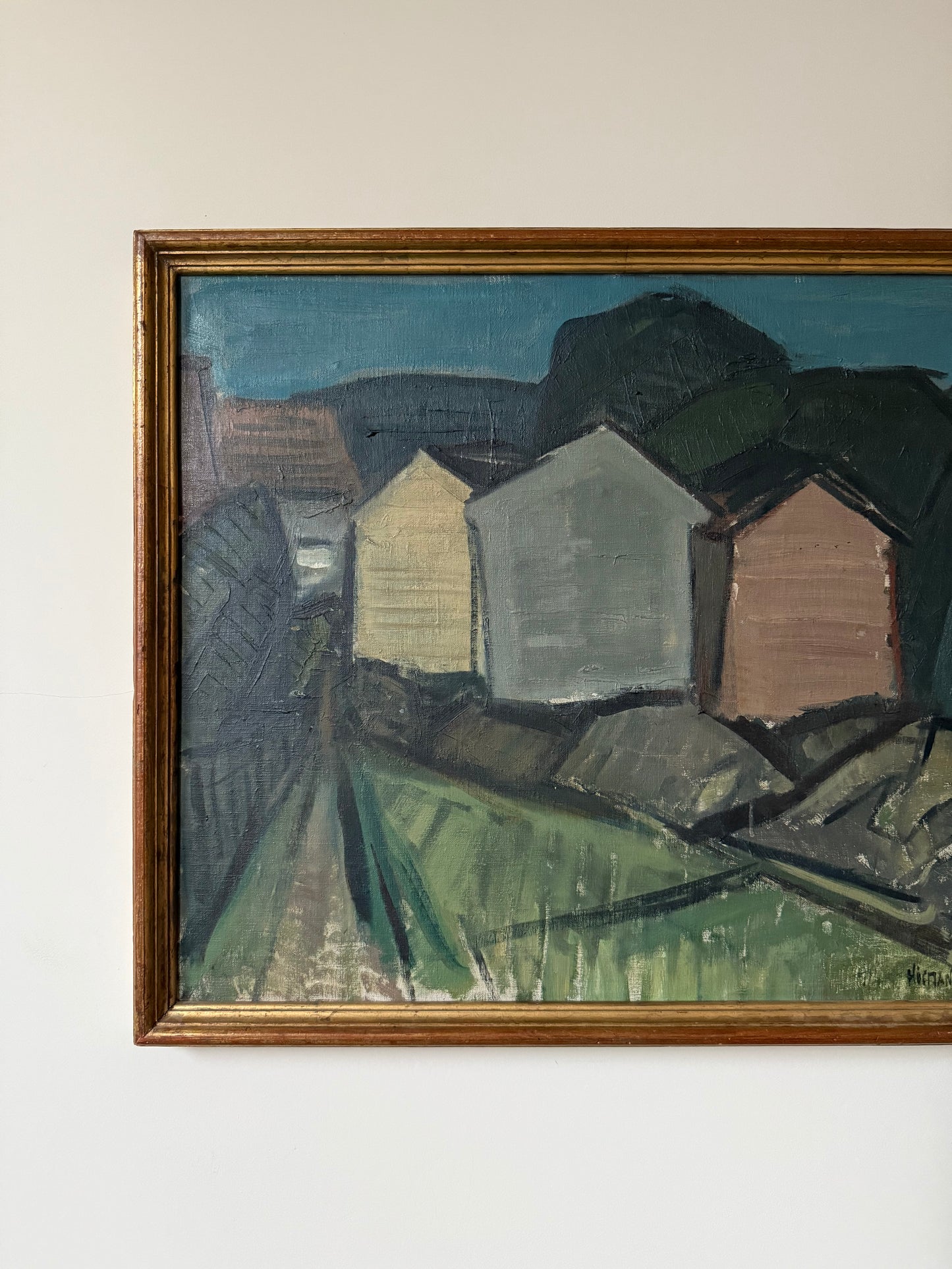 Vintage Abstract of Houses