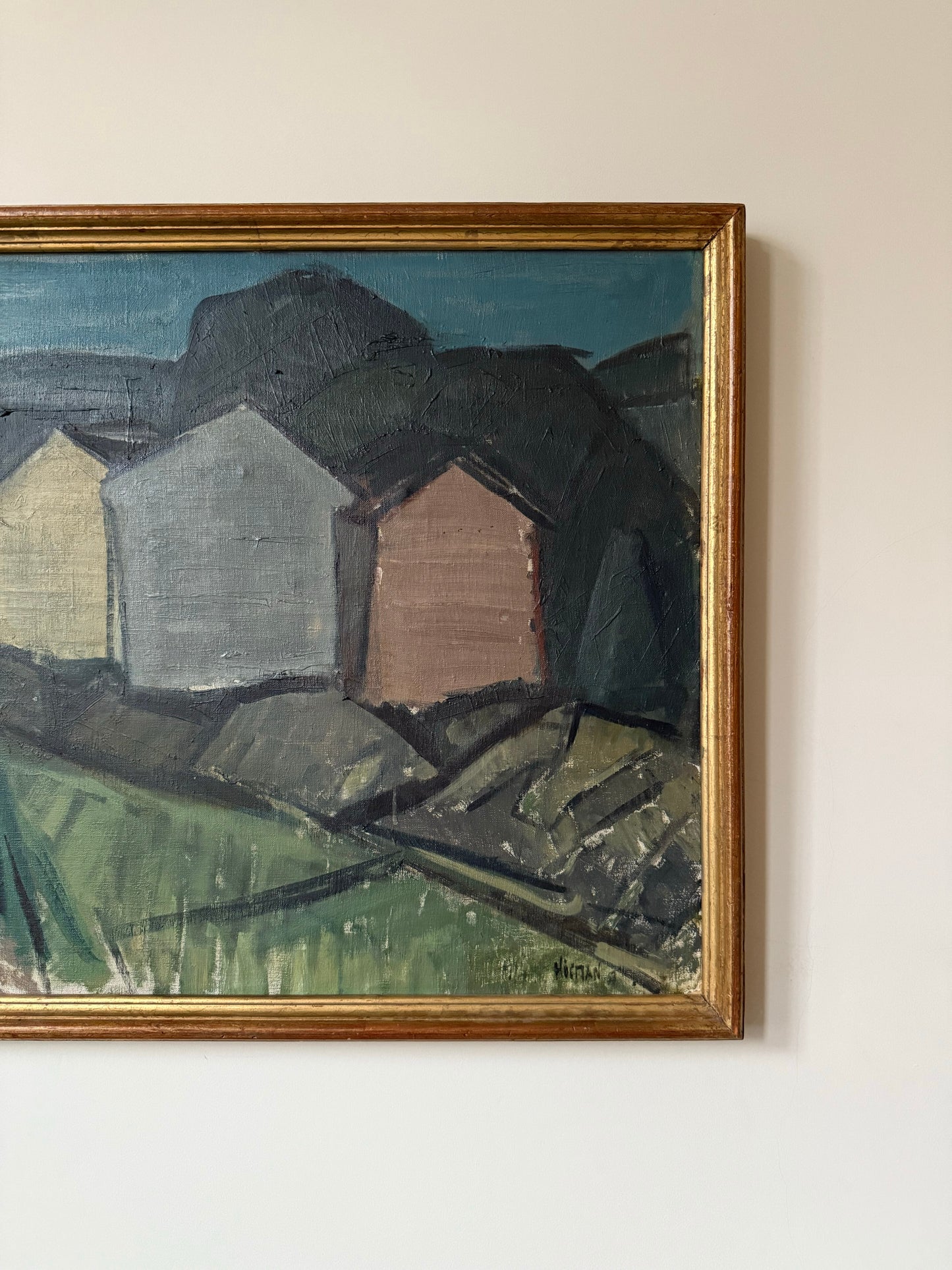 Vintage Abstract of Houses