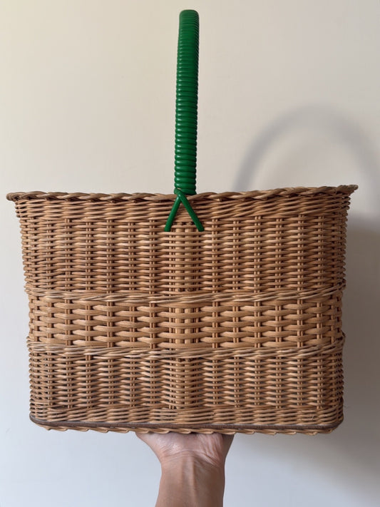 Vintage Rattan Basket