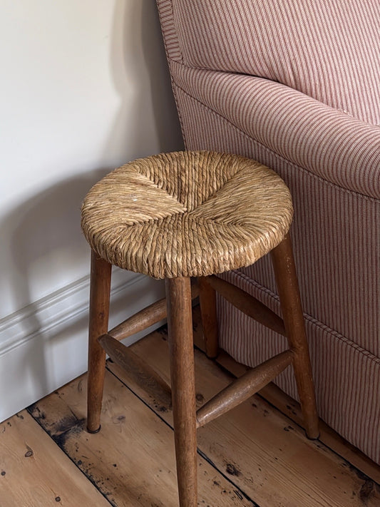 French Rush Seated Stool