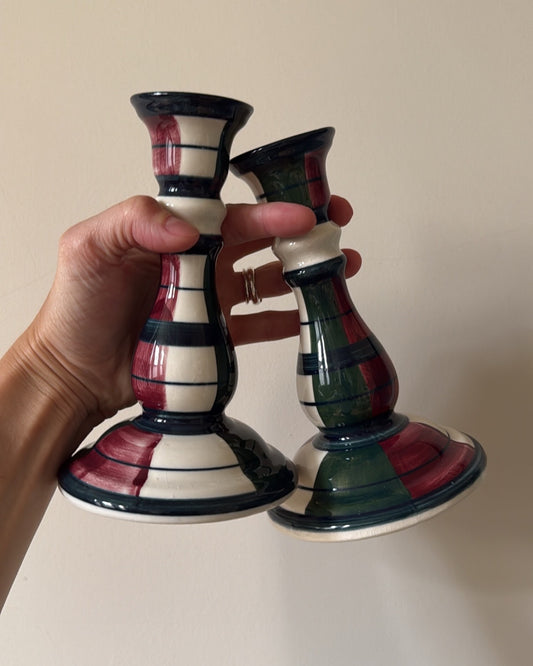 Vintage Ceramic Candlesticks