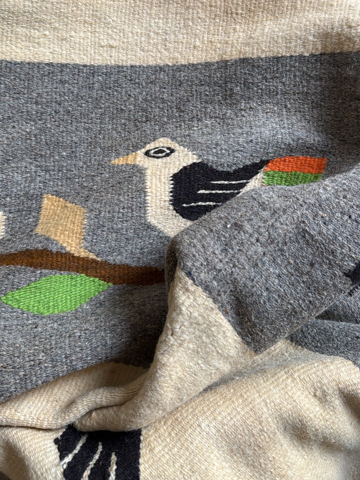 Vintage Bird Rug/Throw