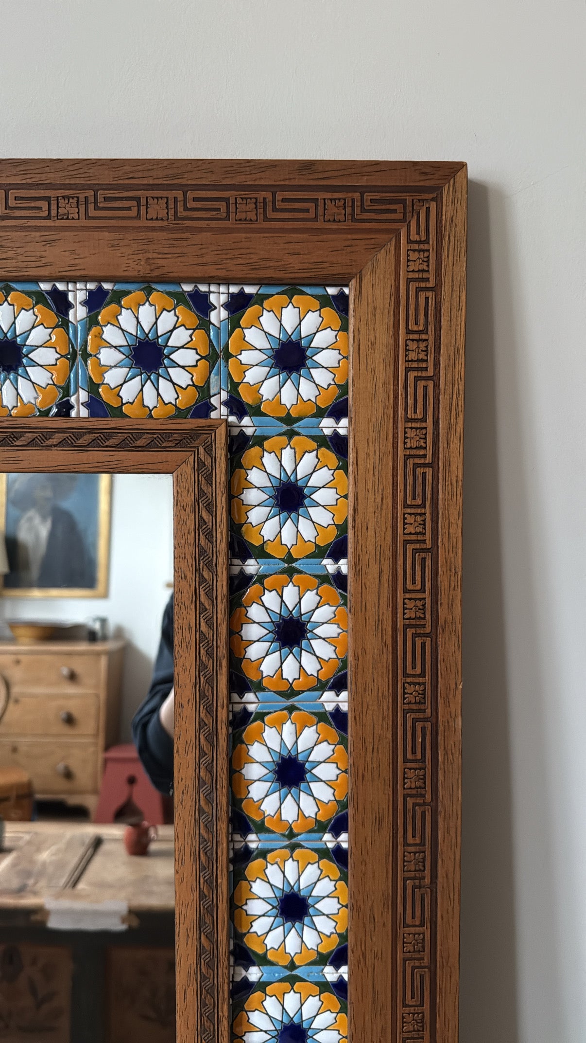 Vintage Tiled Mirror