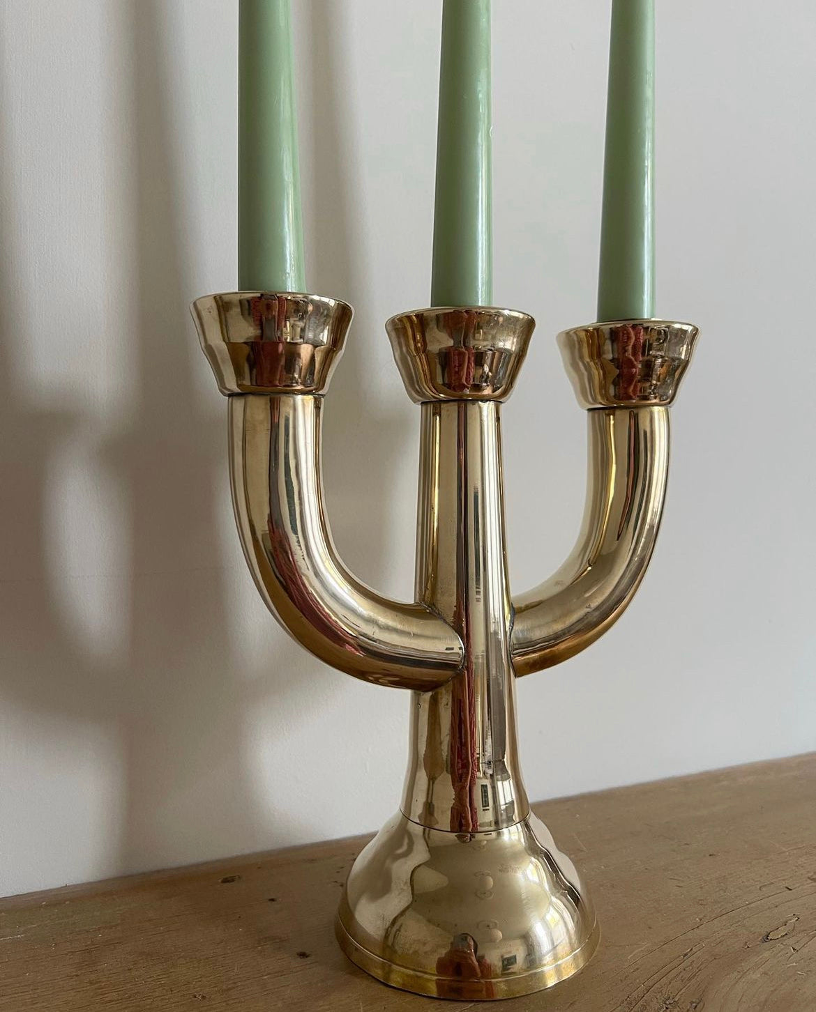 Vintage Brass Candle Holder