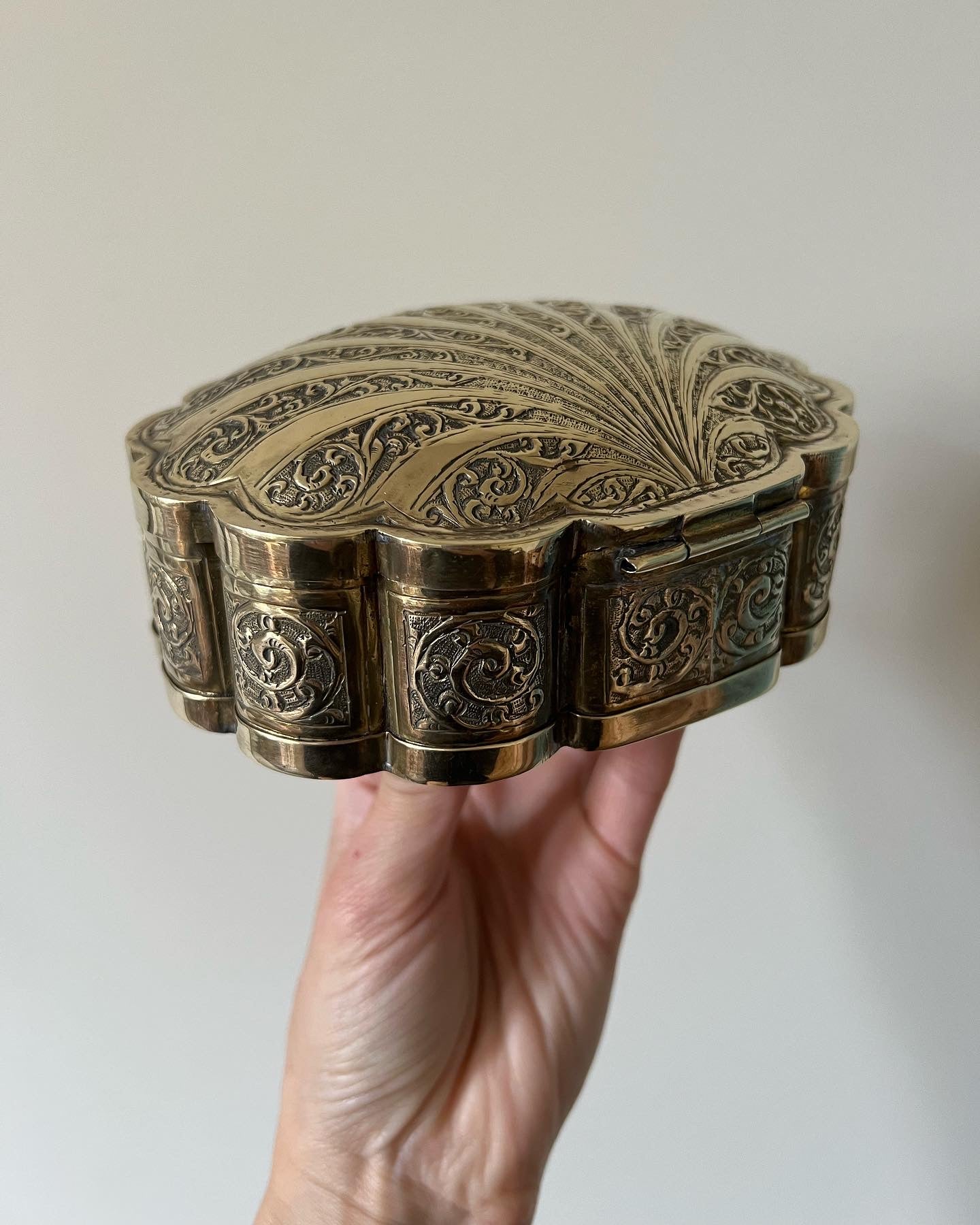 Embossed Brass Box