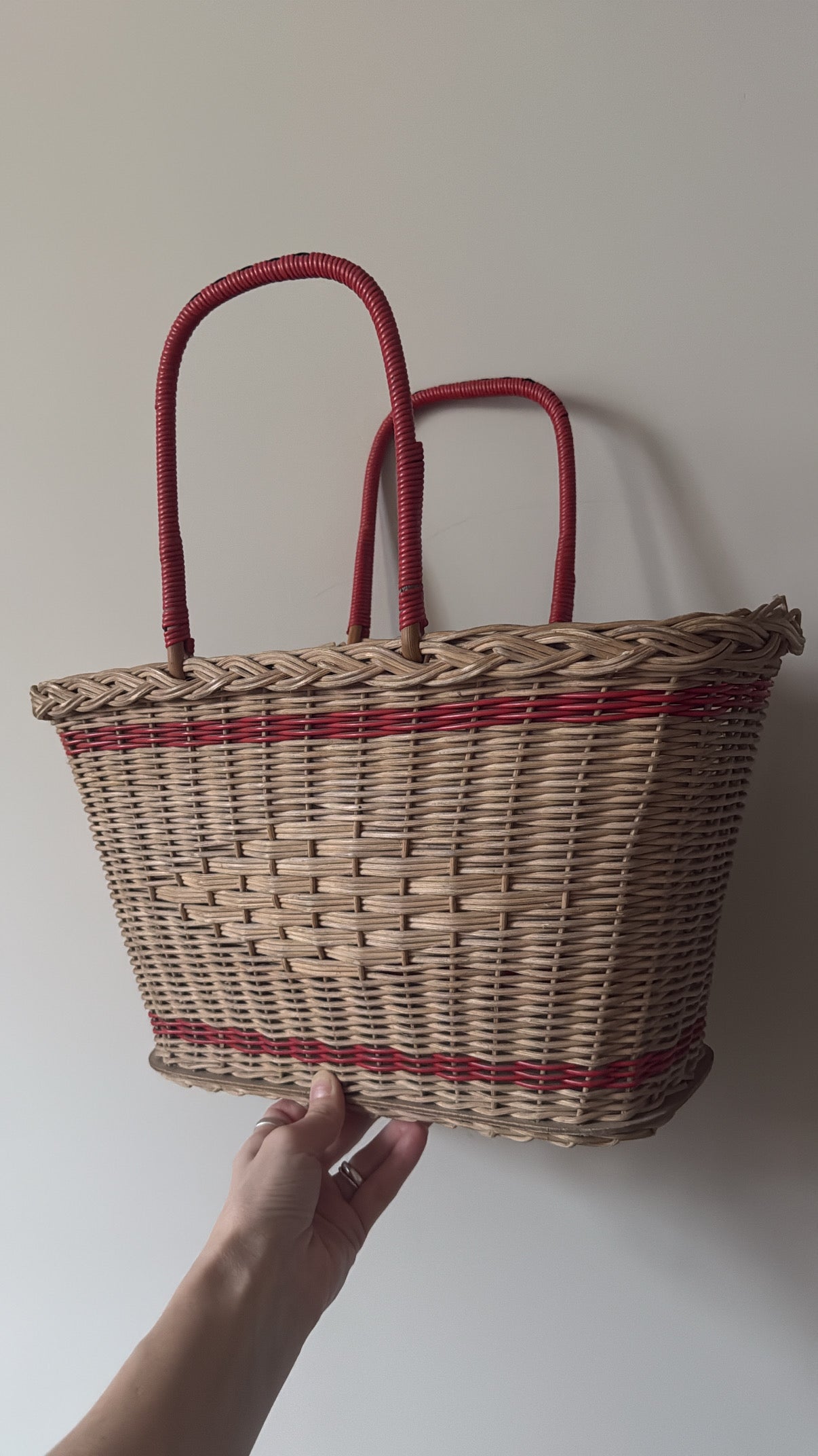 Vintage Rattan Basket