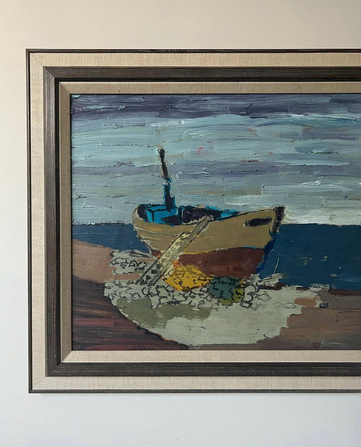 Vintage Boat Impasto