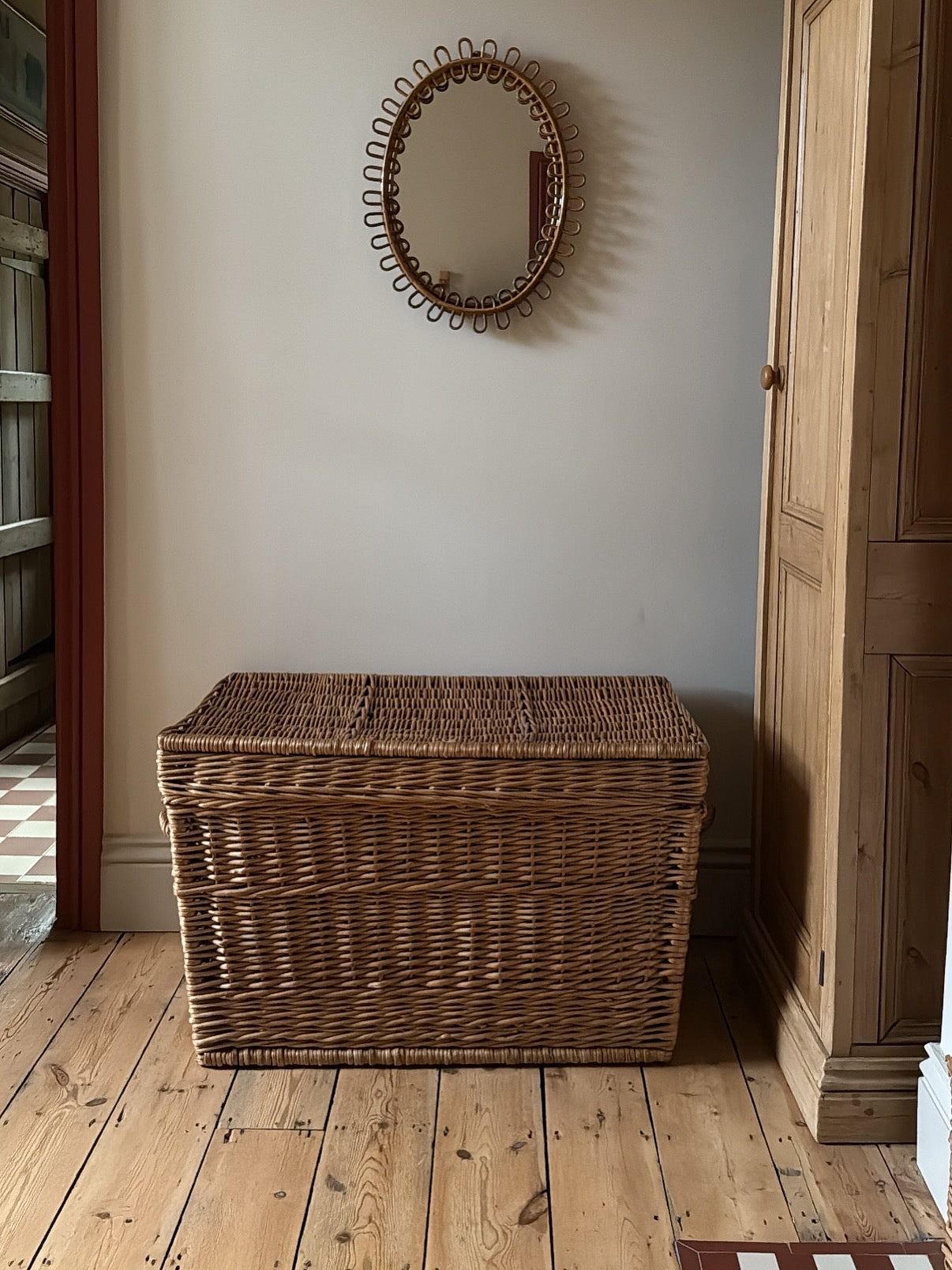 French Rattan Chest