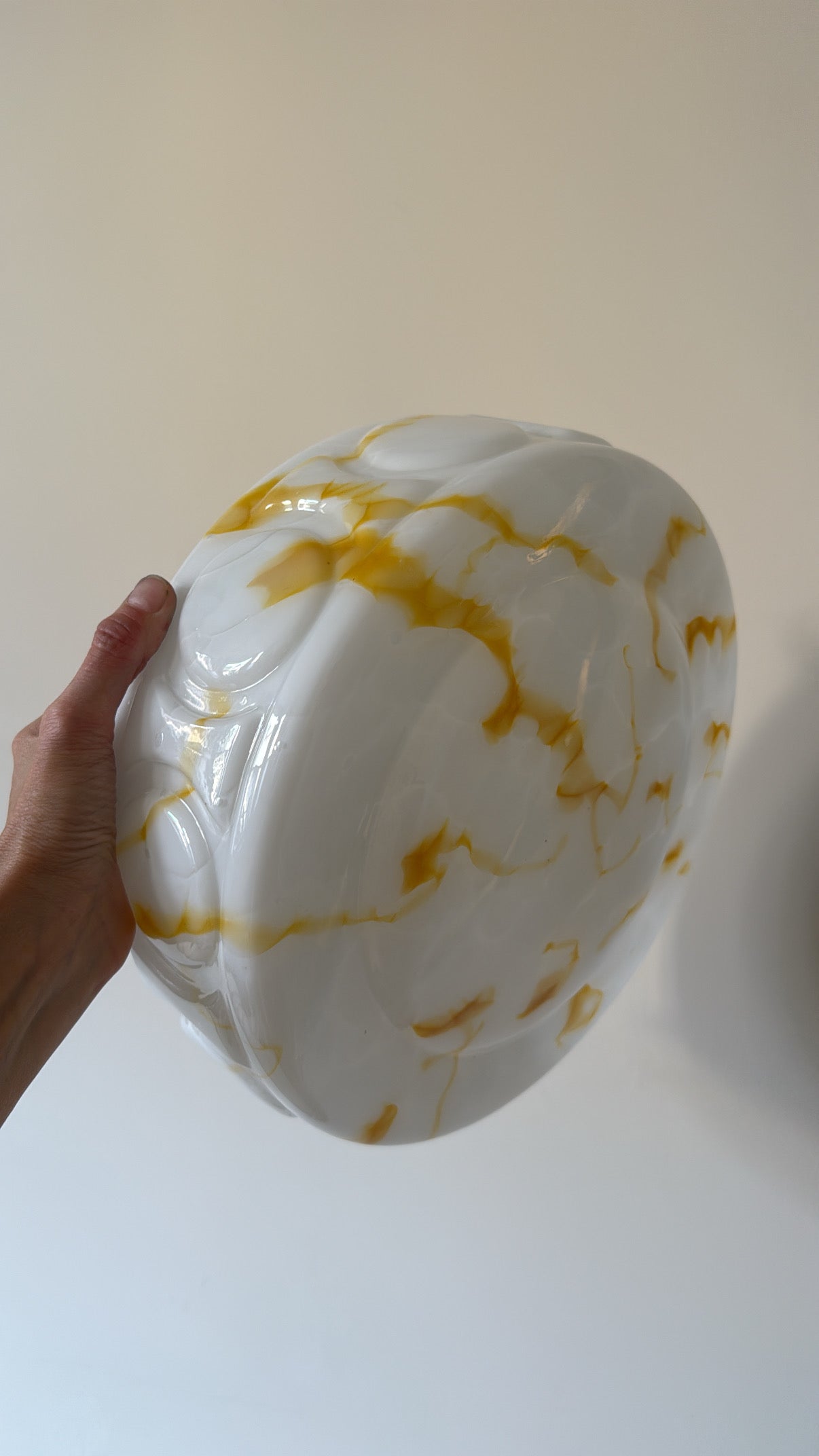 Vintage marbled pendant shade