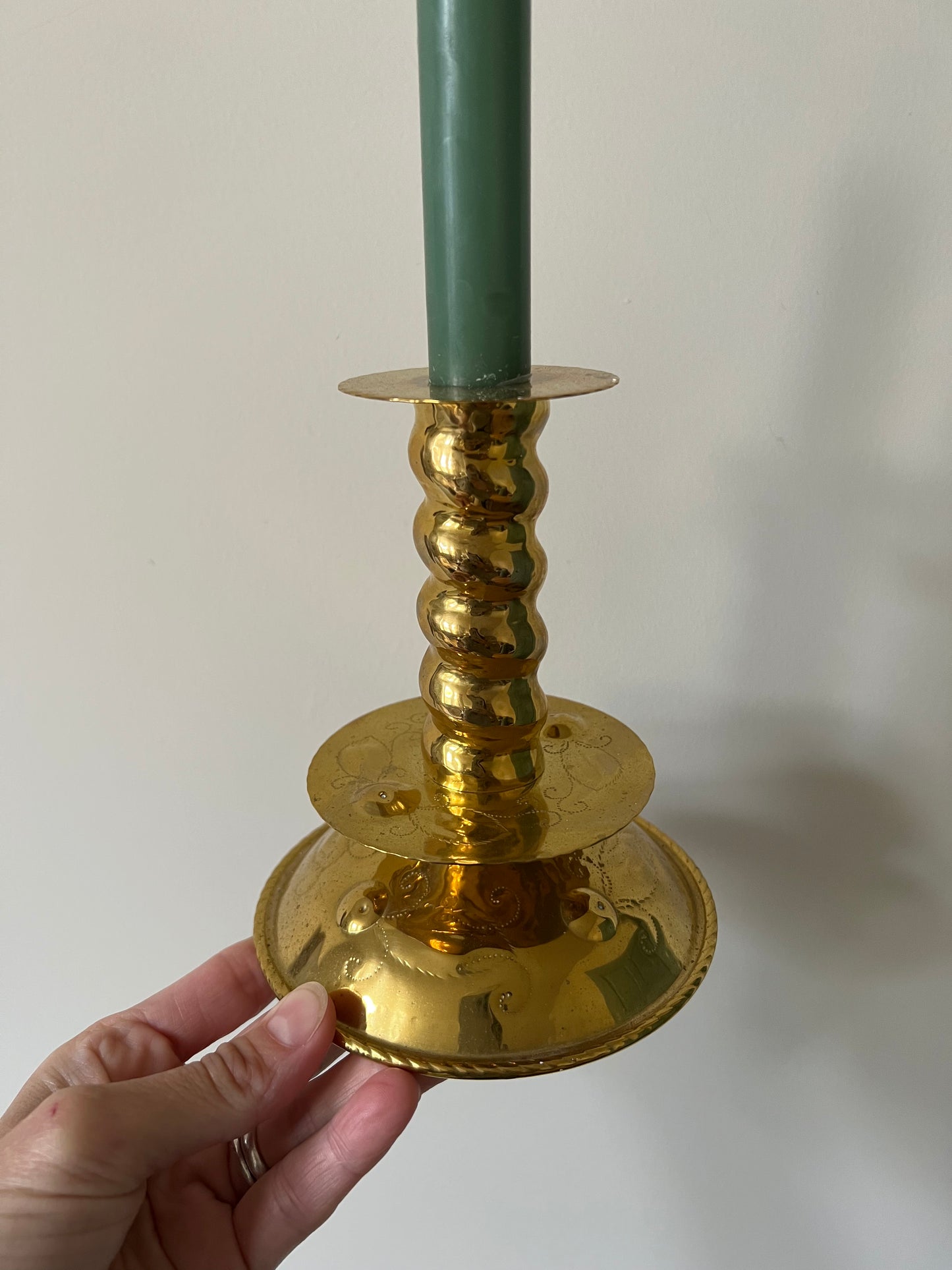 Swedish Brass Candlestick