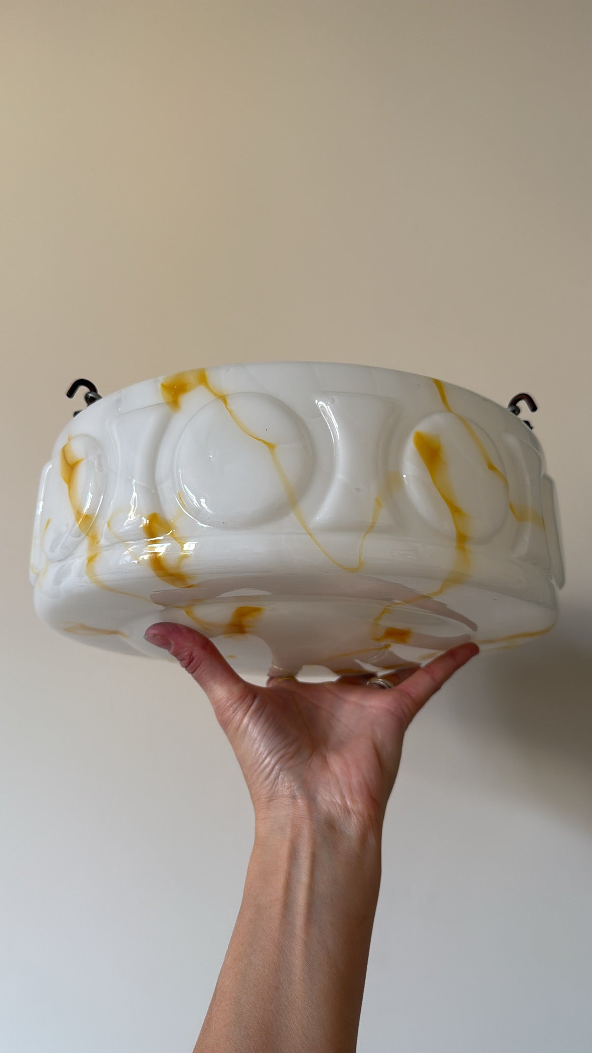 Vintage marbled pendant shade