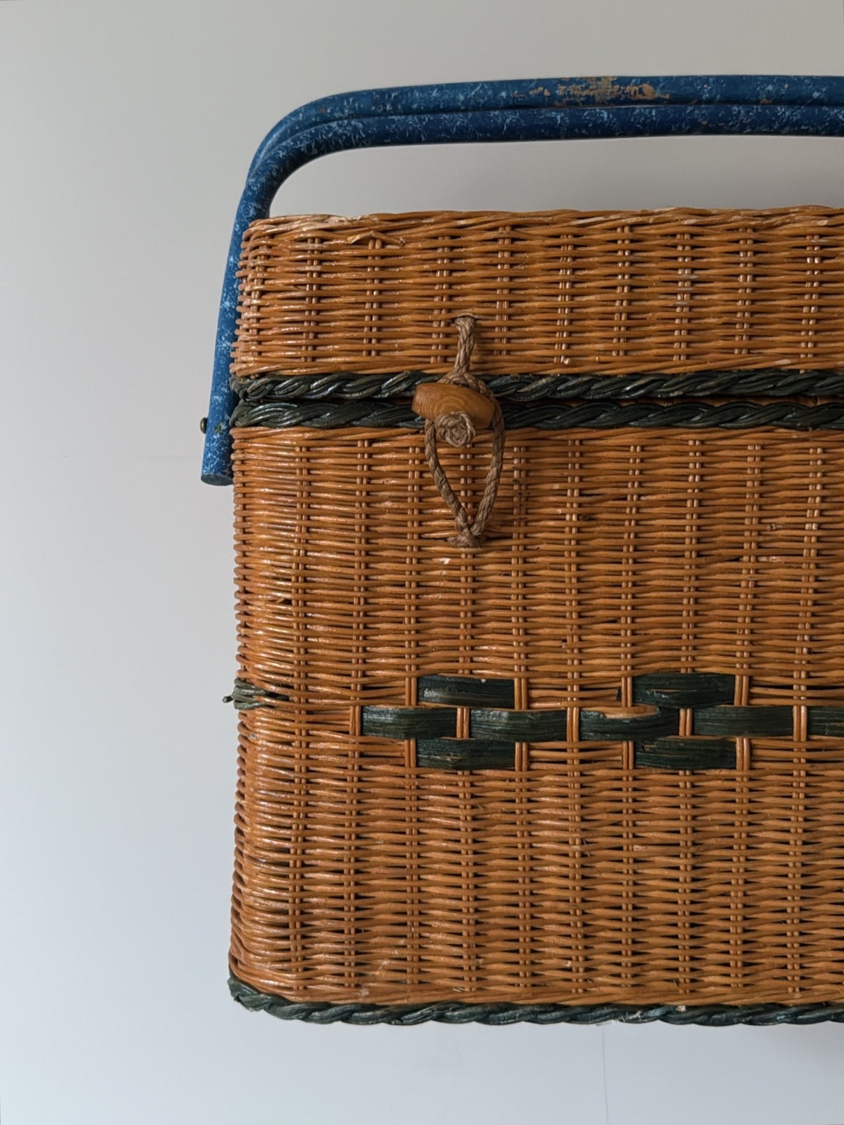 Vintage Rattan Hamper