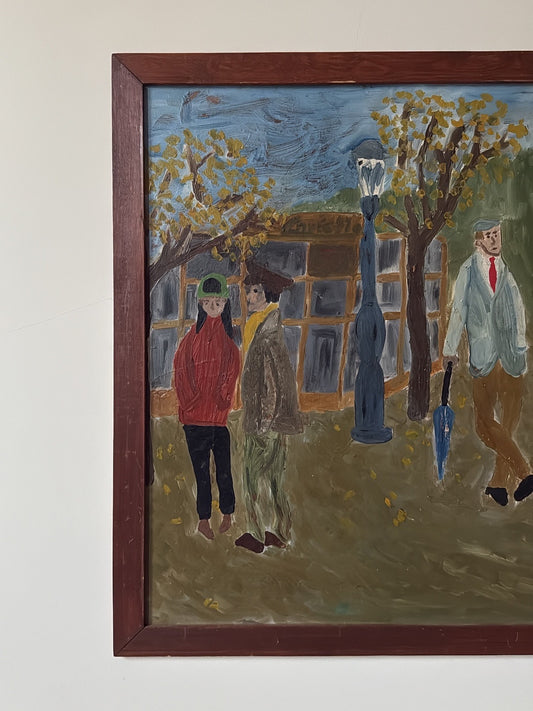 Vintage Naive Painting