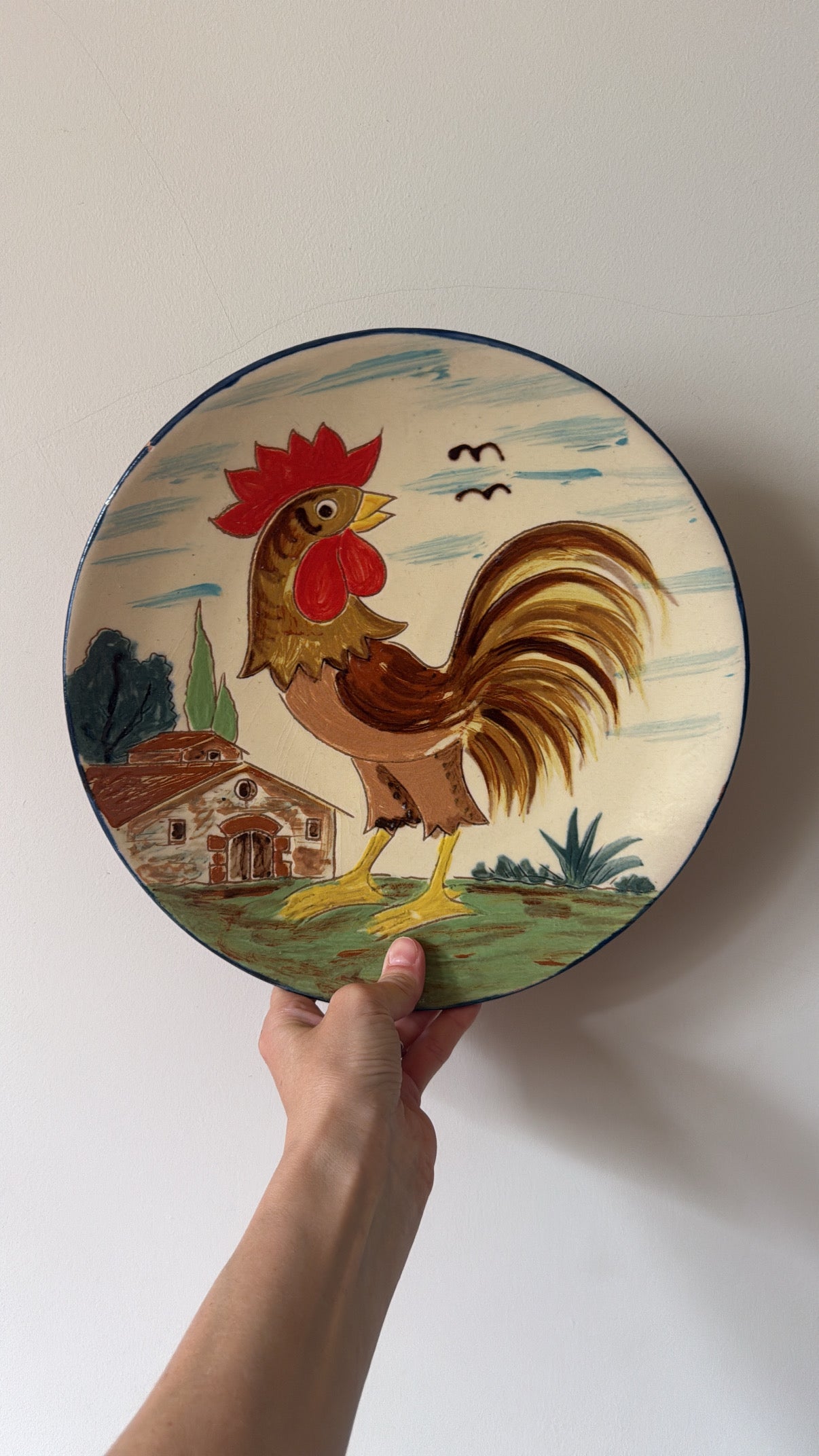 Vintage Rooster Wall Plate