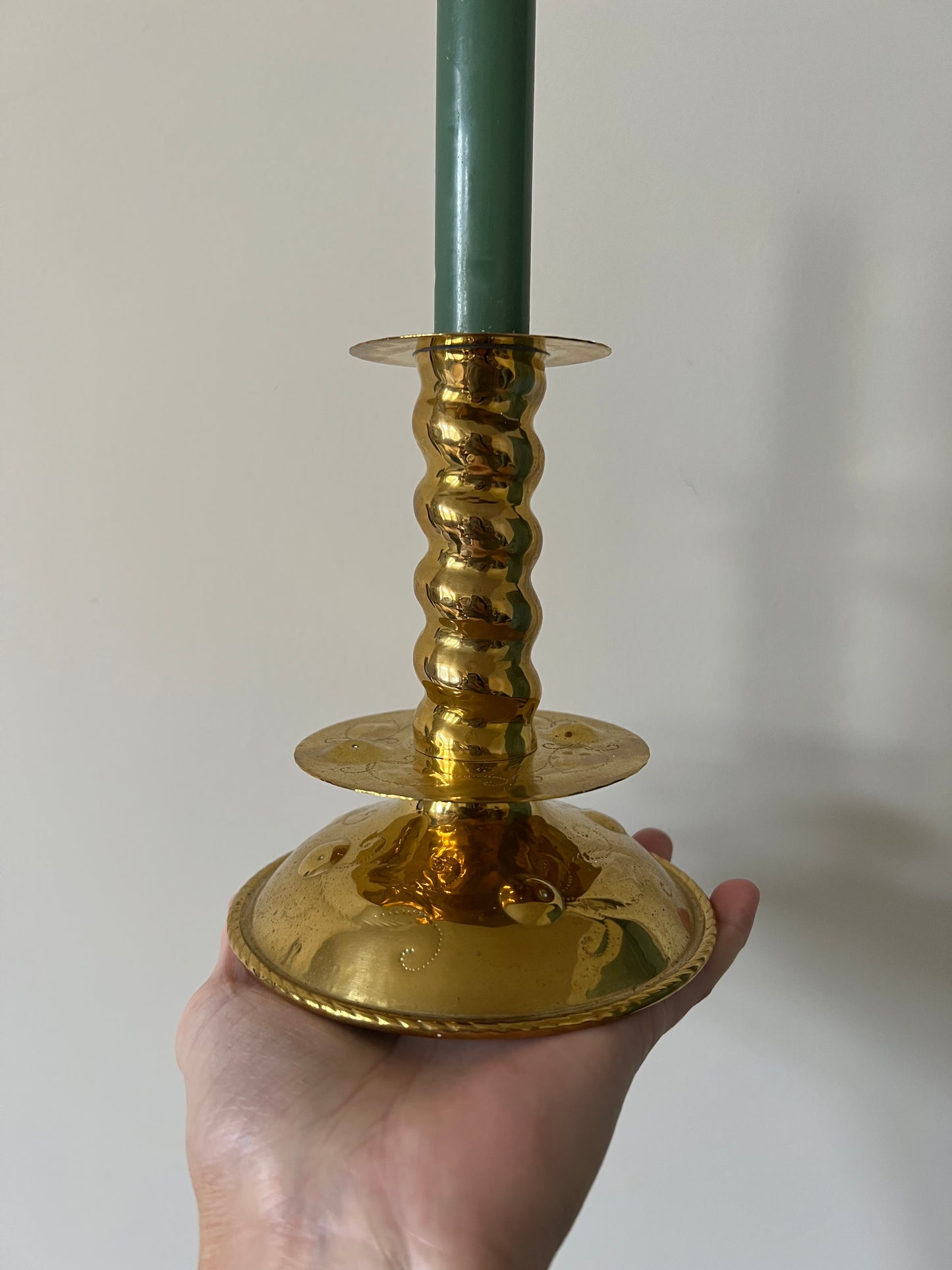 Swedish Brass Candlestick