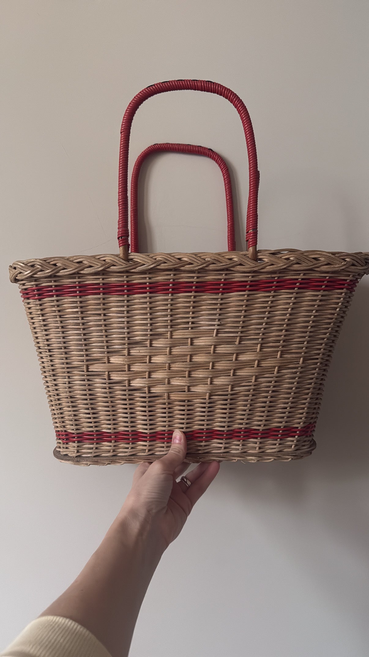 Vintage Rattan Basket