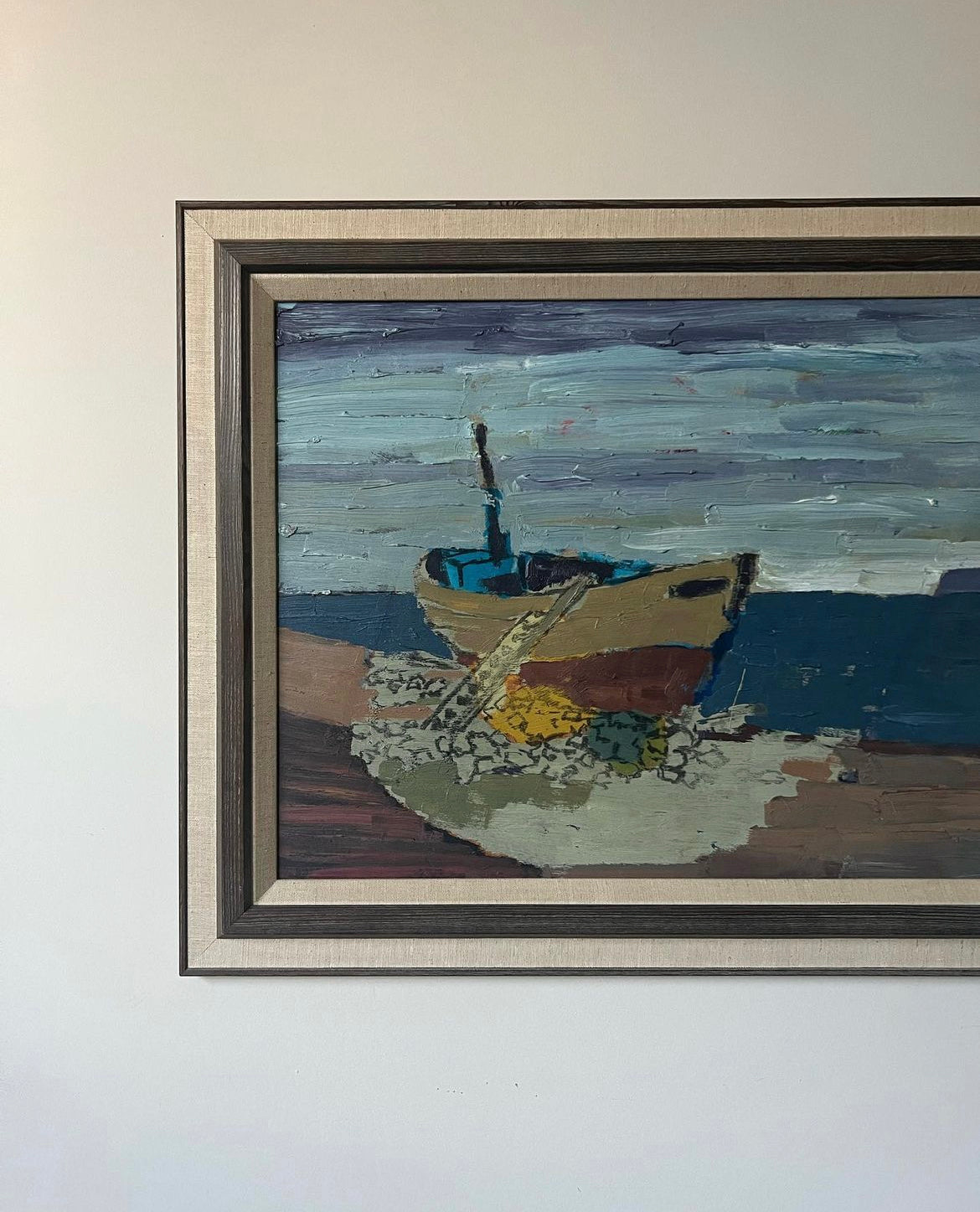 Vintage Boat Impasto