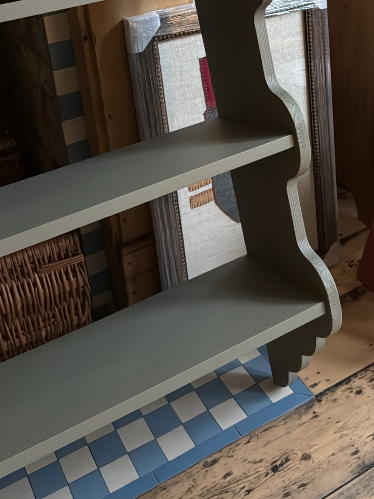 Vintage Painted Shelf