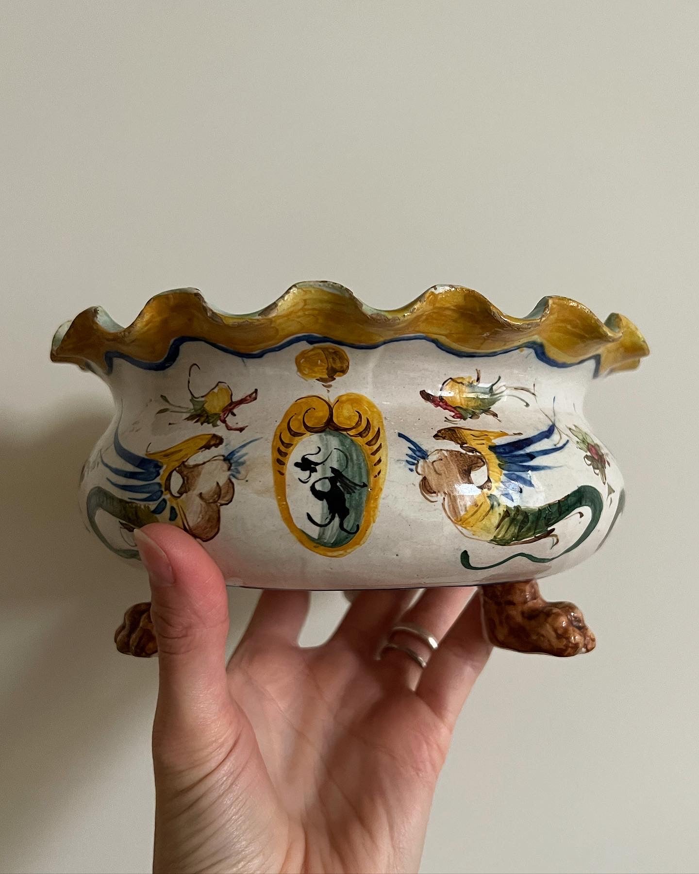 Italian Faience Jardiniere