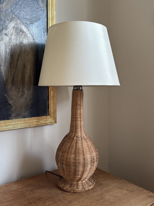 French Rattan Lampbase