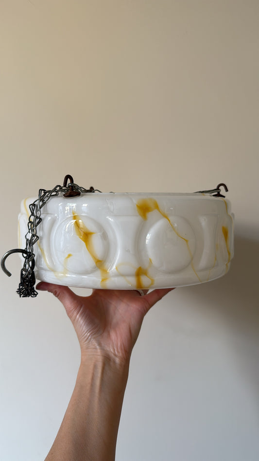 Vintage marbled pendant shade
