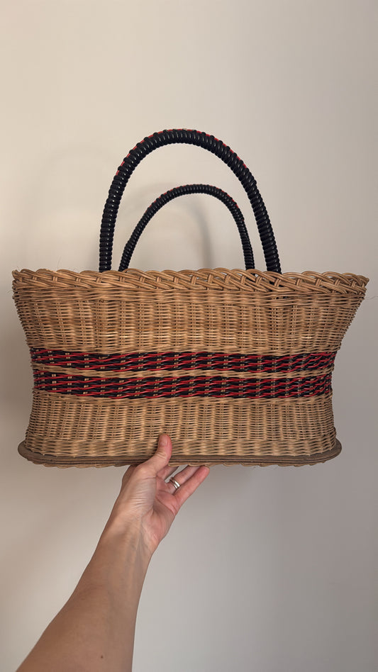 Vintage Rattan Basket
