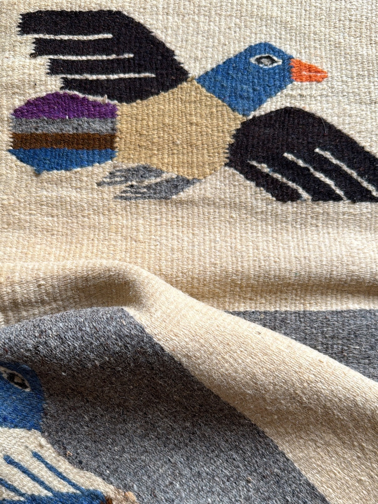 Vintage Bird Rug/Throw