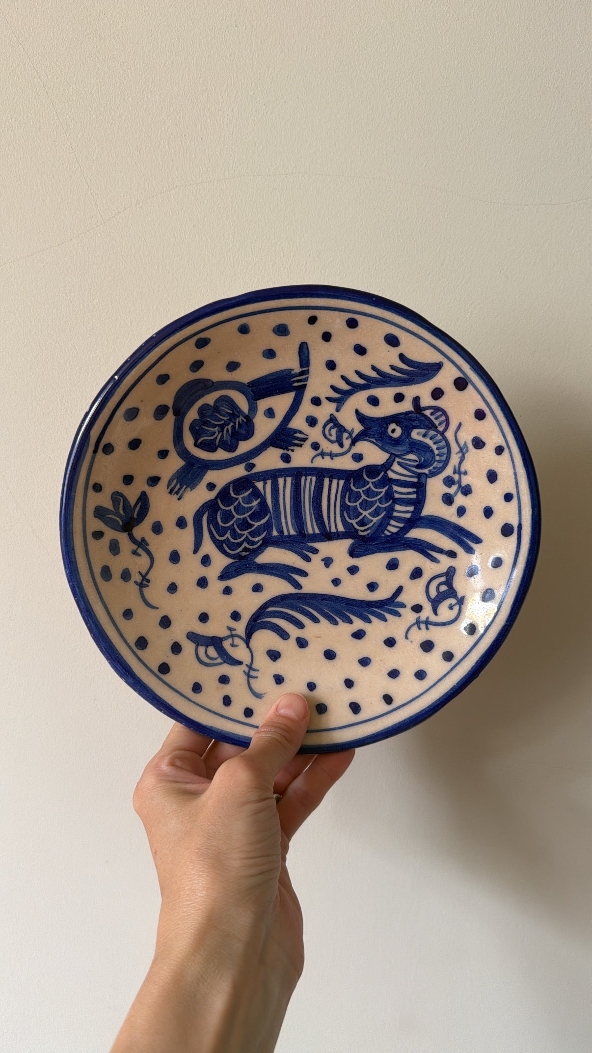 Vintage Dotty Wall Plate 1