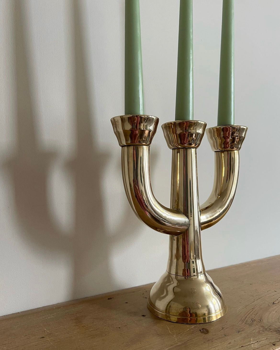 Vintage Brass Candle Holder