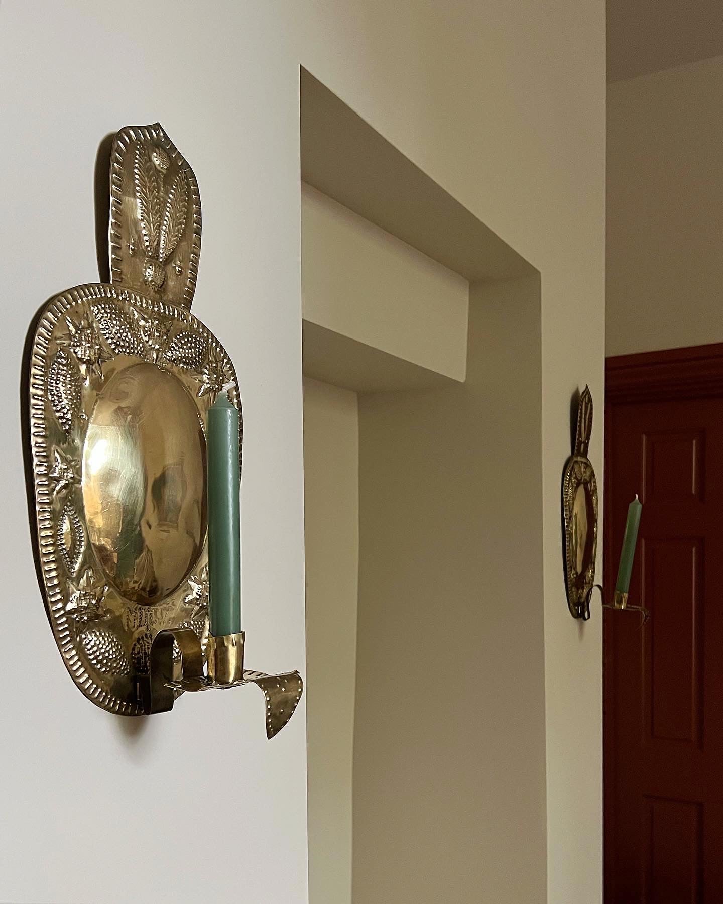 Swedish Brass Sconces