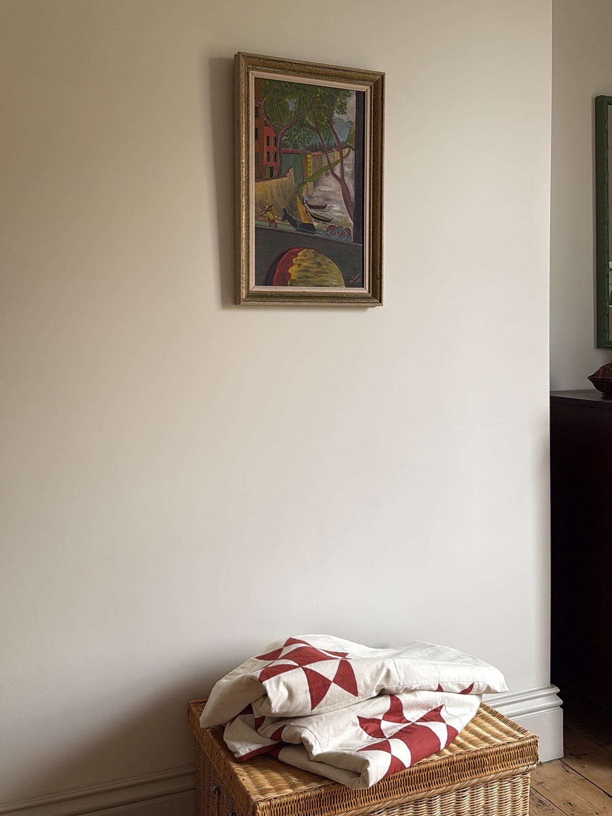 Vintage Oil, Dated 1946