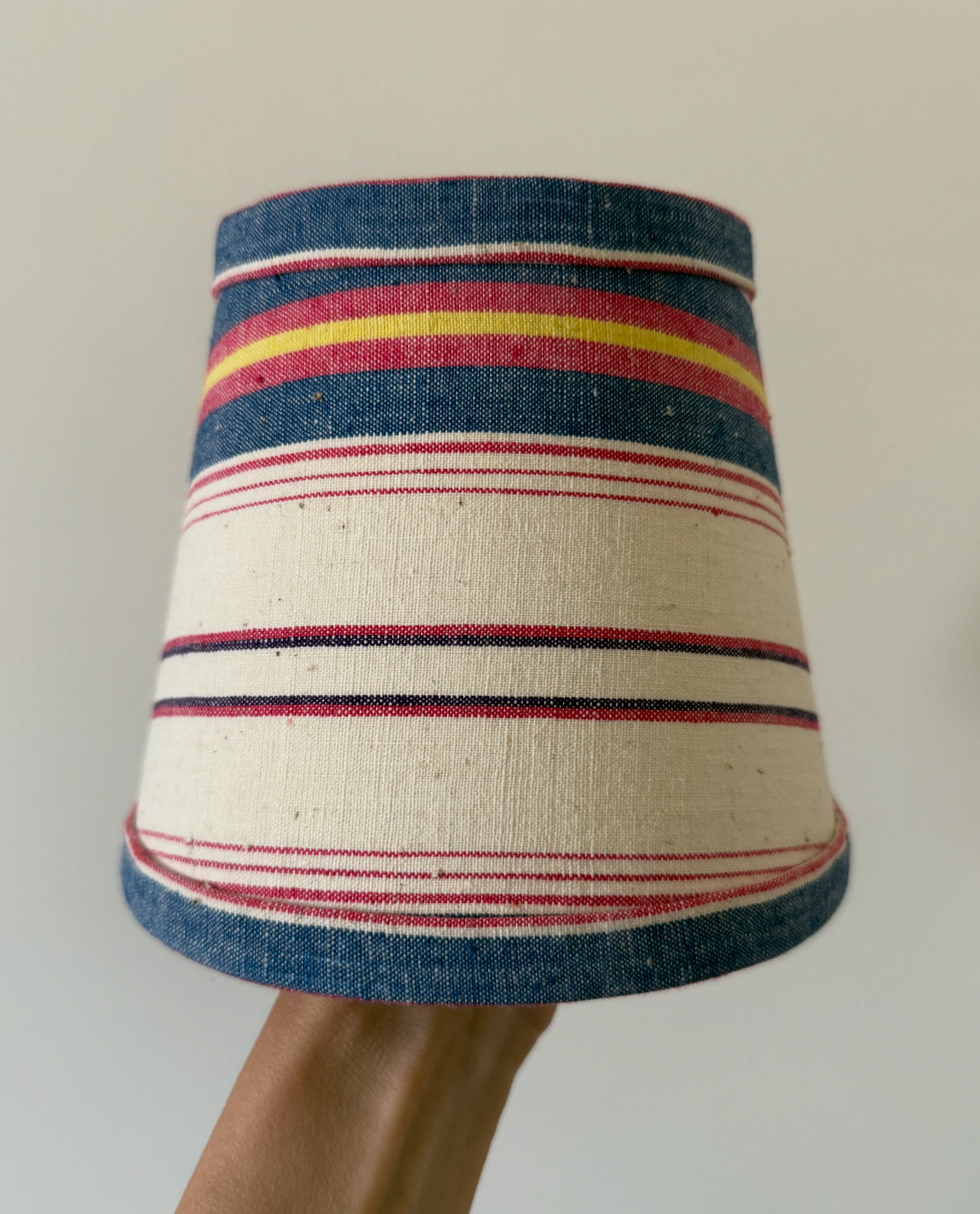 Vintage Stripe Clip-On Lampshade 6.5"