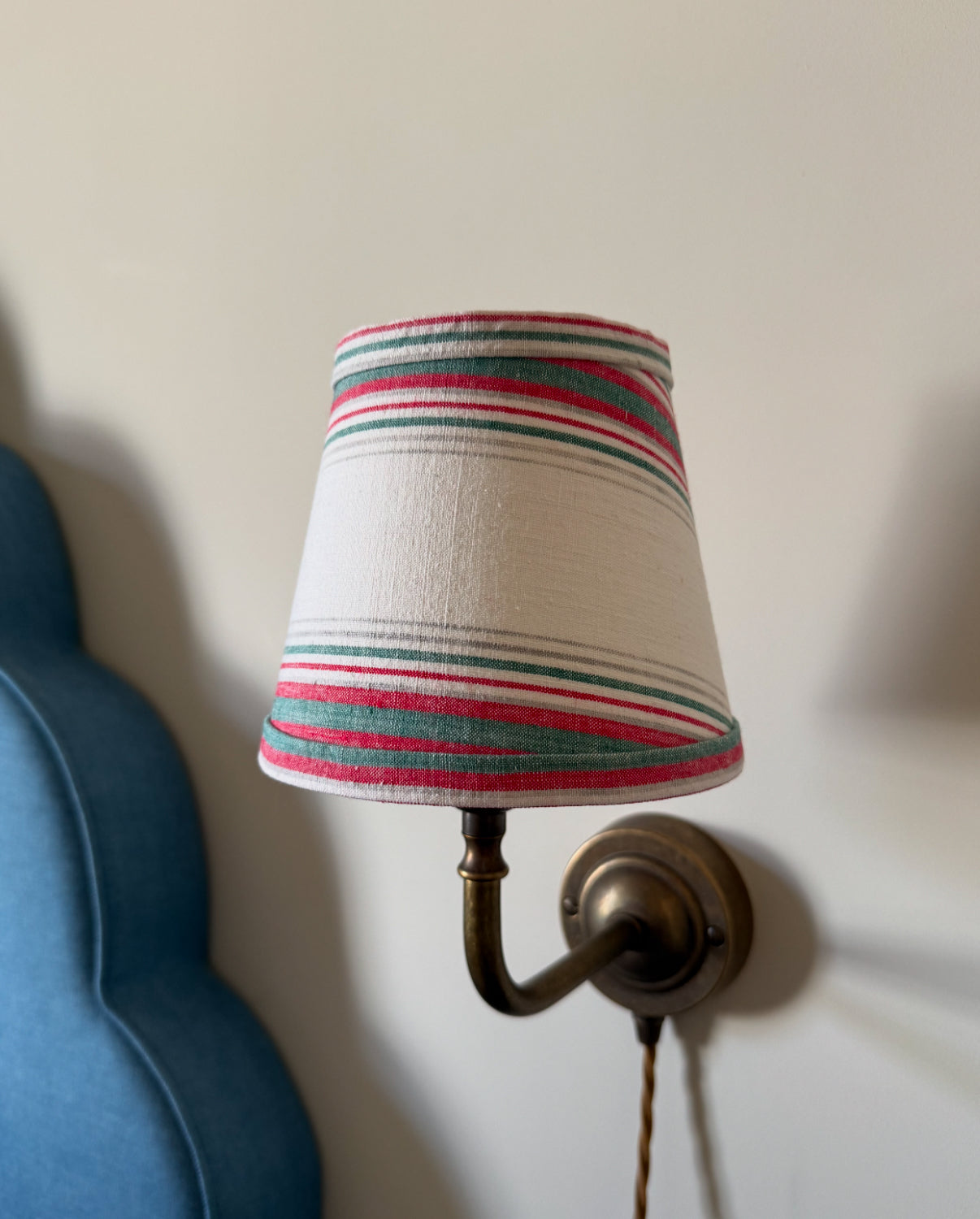Vintage Stripe Clip-On Lampshade 6.5"