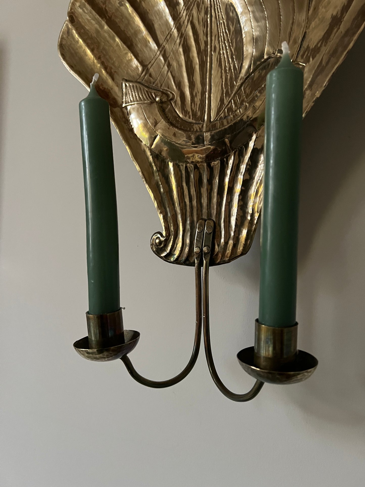 A Pair of Brass Ship Sconces