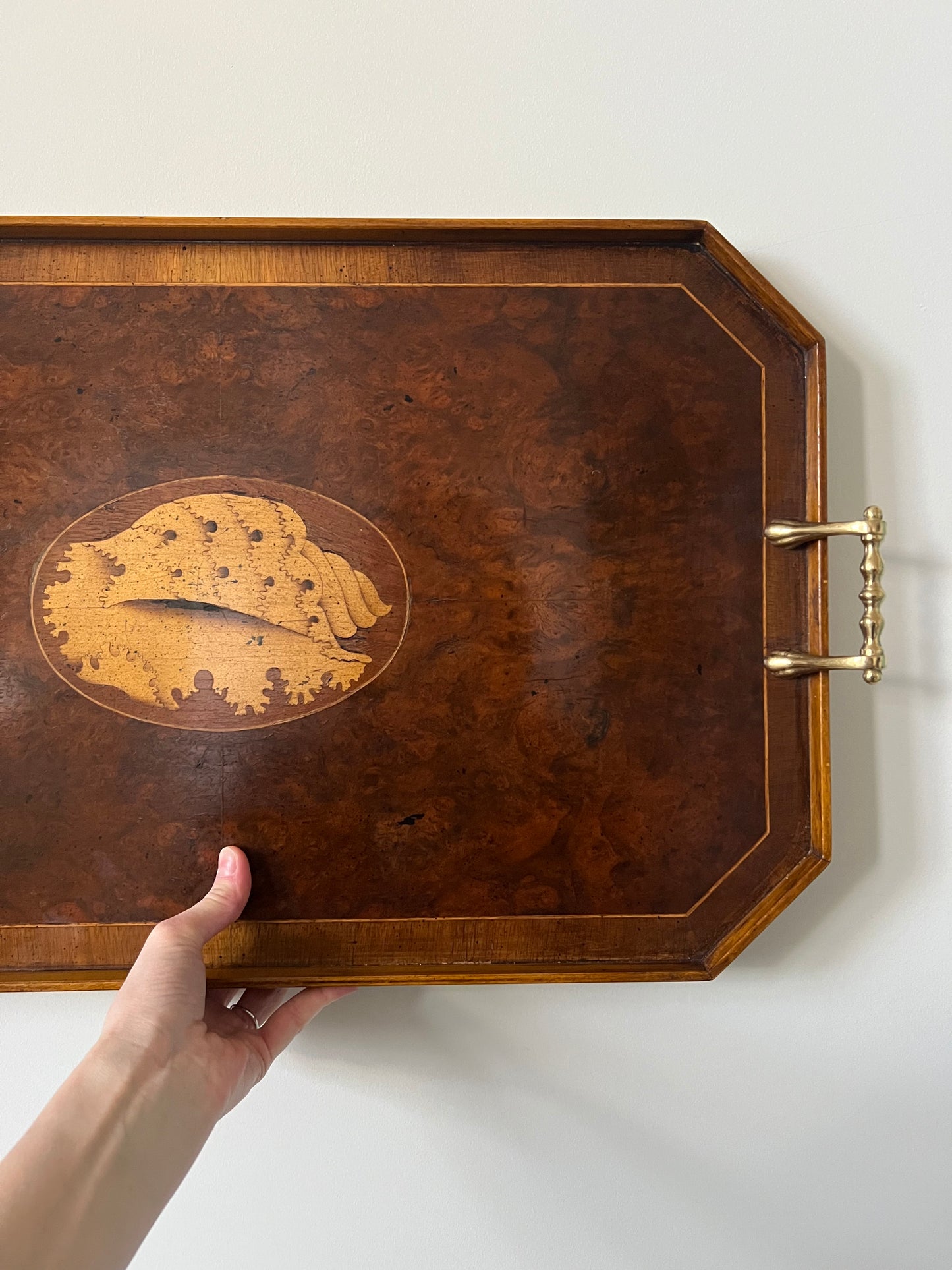 Large Mahogany Tray