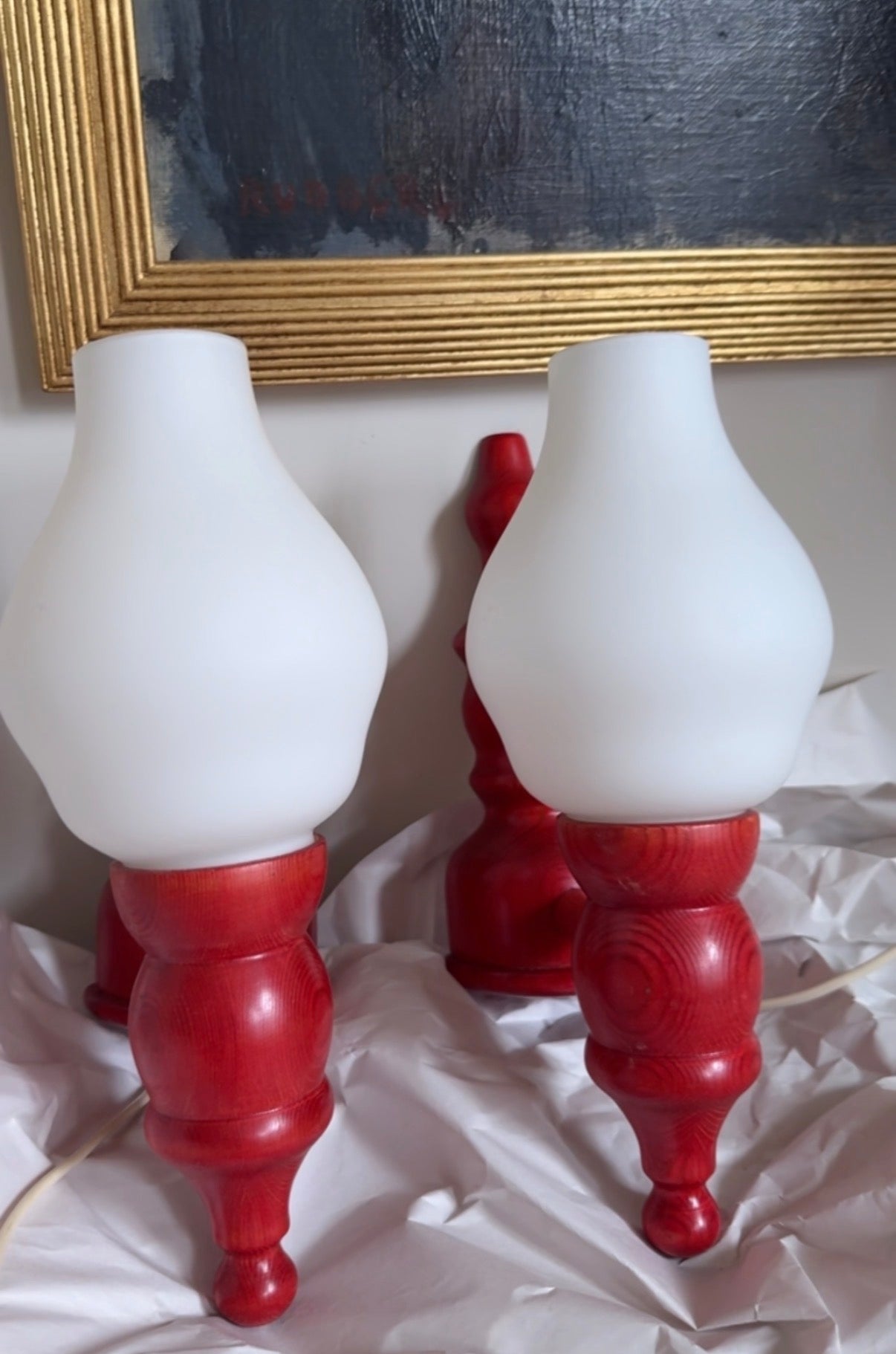Red Vintage Wall Lights