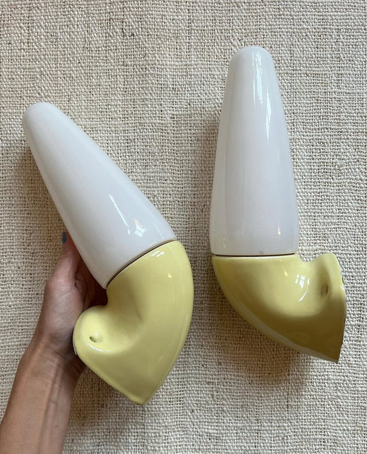 Mid Century Porcelain Wall Lights