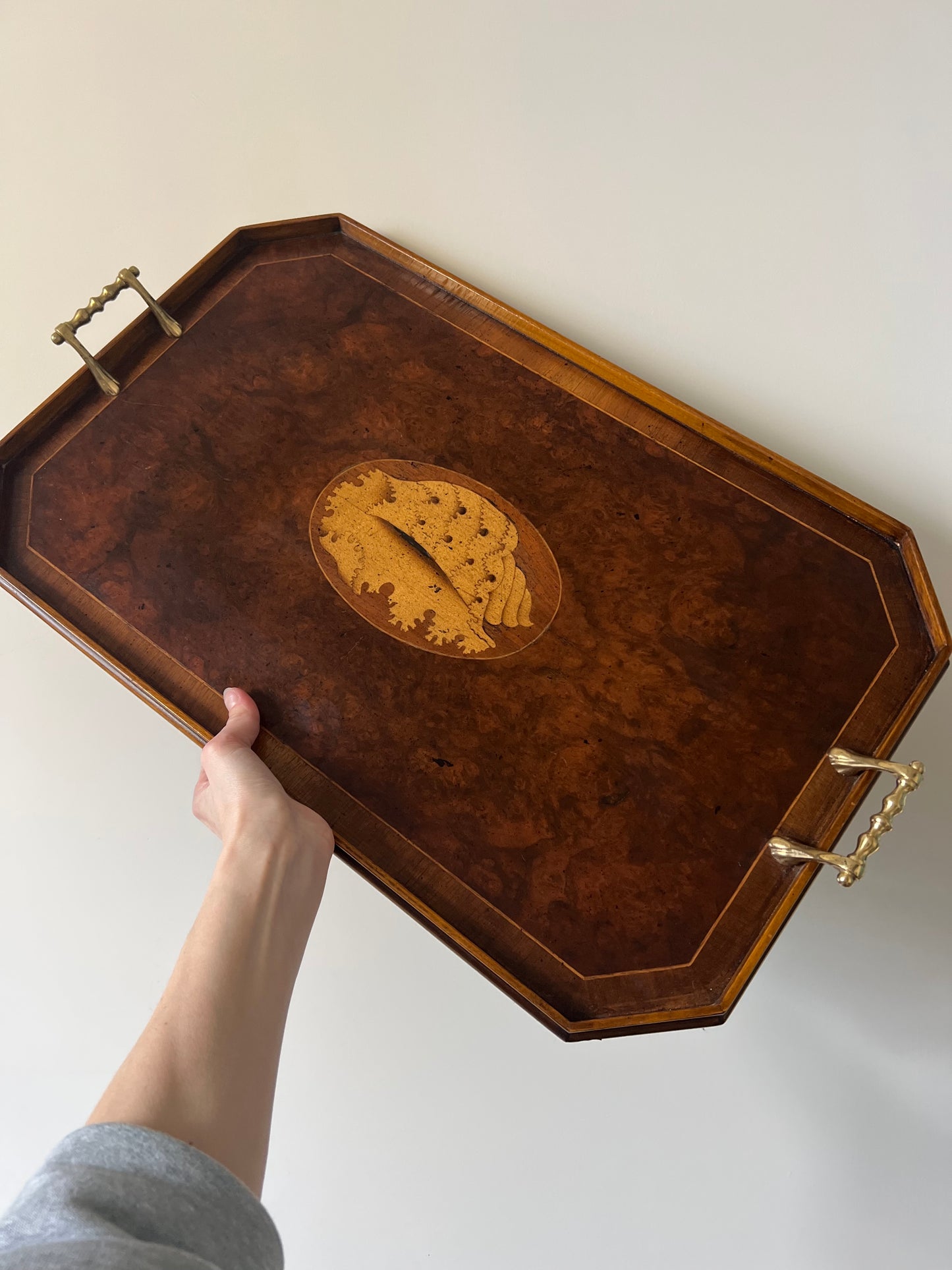 Large Mahogany Tray