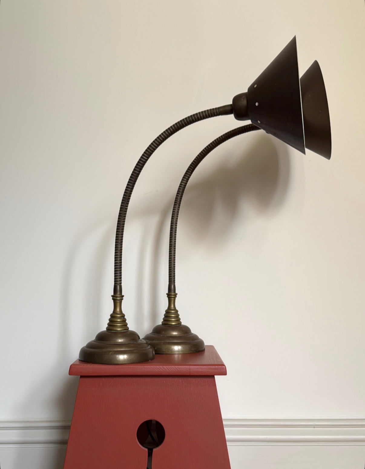 A Pair of Gooseneck Lamps