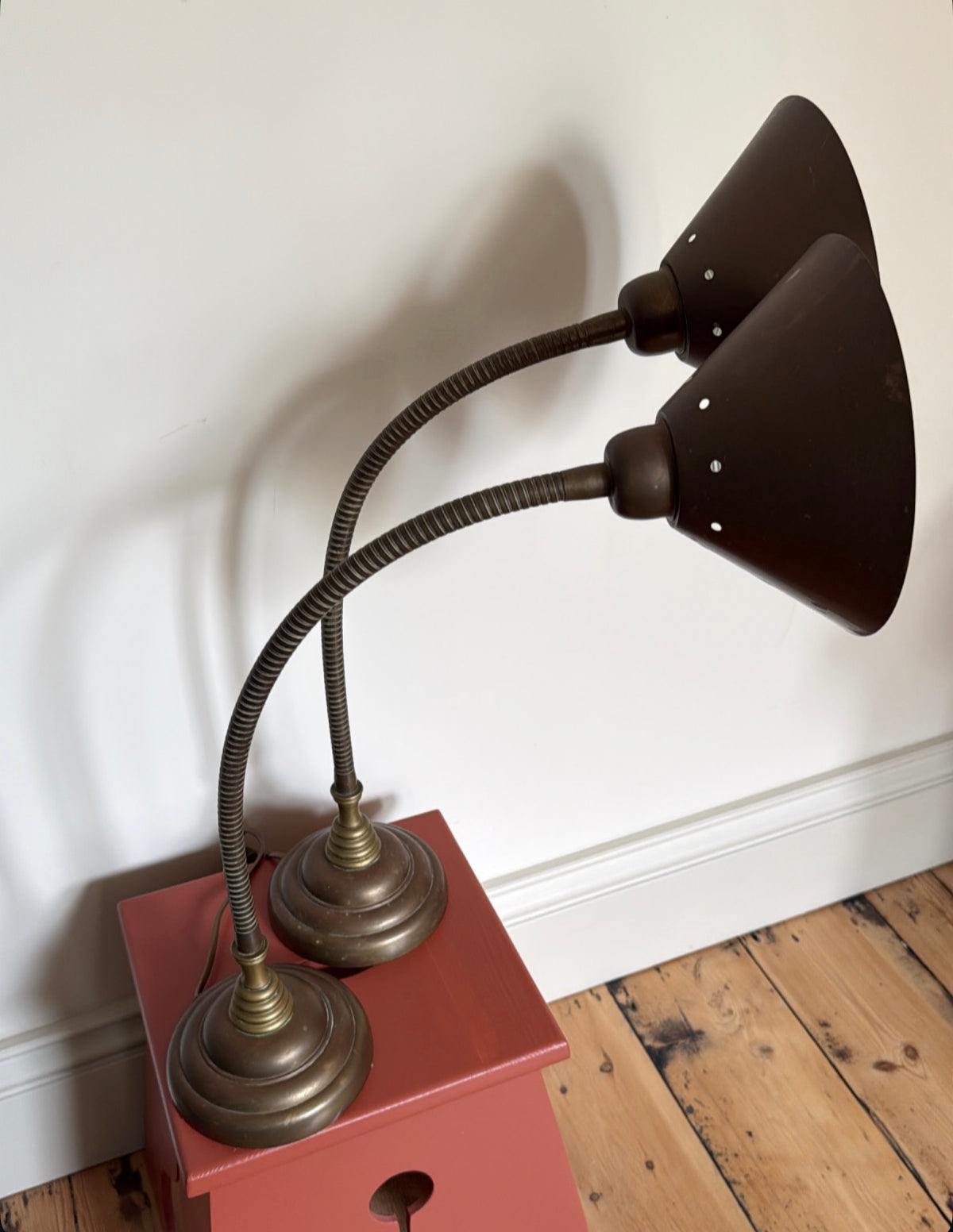 A Pair of Gooseneck Lamps