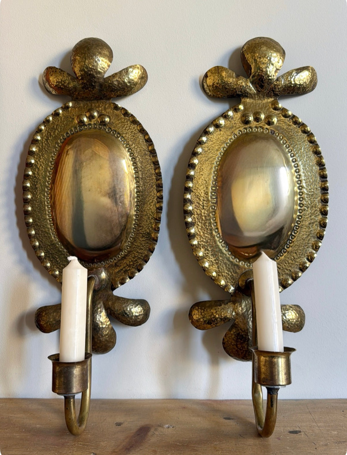 Swedish Brass Sconces